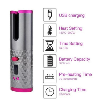 🔥LAST DAY 49% OFF🔥Cordless Automatic Hair Curler⭐Buy 2 Free Shipping