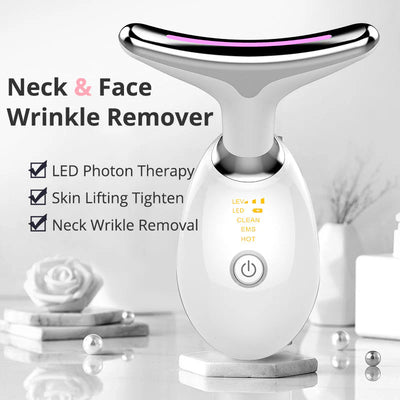 RED LIGHT THERAPY FACE NECK LIFT WRINKLE REMOVER TIGHTEN MASSAGER