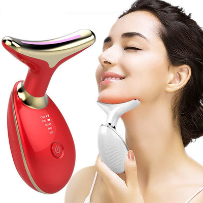 RED LIGHT THERAPY FACE NECK LIFT WRINKLE REMOVER TIGHTEN MASSAGER